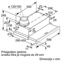 Izvlečna kuhinjska napa Bosch DFM064A53