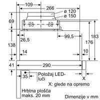 Izvlečna kuhinjska napa Bosch DFM064A53