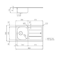 Pomivalno korito FOSTER S1000 1186 461