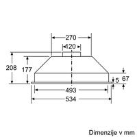 Popolnoma vgradna napa Bosch DLN53AA70