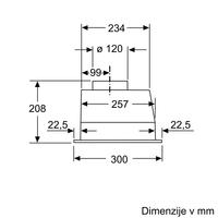 Popolnoma vgradna napa Bosch DLN53AA70