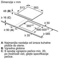 Steklokeramična kuhalna plošča Bosch PKF645CA2E