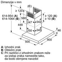 Stenska napa Bosch DWB97JP50