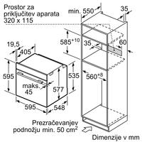 Vgradna pečica z mikrovalovno funkcijo Bosch HMG6764B1