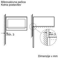 Vgradna mikrovalovna pečica Bosch BFL523MS0