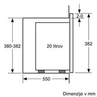 Vgradna mikrovalovna pečica Bosch BFL523MS0