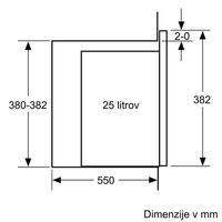 Vgradna mikrovalovna pečica Bosch BFL554MS0