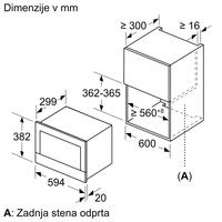 Vgradna mikrovalovna pečica Bosch BFL634GS1