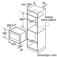 Vgradna mikrovalovna pečica Bosch BFL634GS1