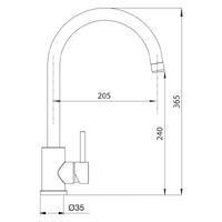 Set pomivalno korito SCHOCK Formhaus D-100L Nero & armatura SCHOCK Prima 533027S Black