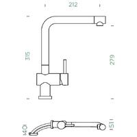 Kuhinjska armatura Schock EPOS W 540125 Chrome