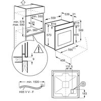 Vgradna pečica Electrolux EOF5H40BX