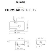 Pomivalno korito SCHOCK Formhaus D-100S Asphalt