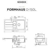 Pomivalno korito SCHOCK Formhaus D-150L Nero