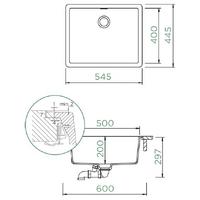Pomivalno korito SCHOCK Greenwich N-100L FB Puro