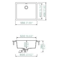 Pomivalno korito SCHOCK Greenwich N-100L Bronze