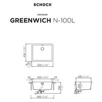 Pomivalno korito SCHOCK Greenwich N-100L Stone