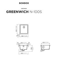 Pomivalno korito SCHOCK Greenwich N-100S Puro