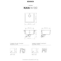 Pomivalno korito SCHOCK Kaia N-100 Magnolia