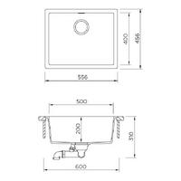 Pomivalno korito SCHOCK Kaia N-100L Berry