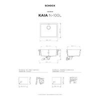 Pomivalno korito SCHOCK Kaia N-100L Berry