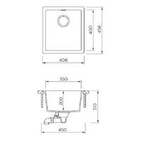 Pomivalno korito SCHOCK Kaia N-100S Puro