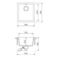 Pomivalno korito SCHOCK Kaia N-100S Puro