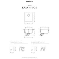 Pomivalno korito SCHOCK Kaia N-100S Puro