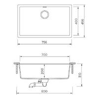 Pomivalno korito SCHOCK Kaia N-100XL Stone