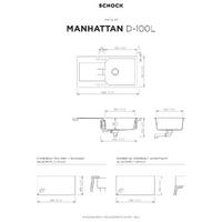 Pomivalno korito SCHOCK Manhattan D-100L Croma