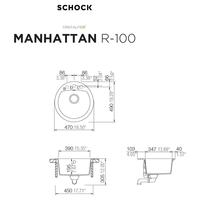 Pomivalno korito SCHOCK Manhattan R-100 Nero