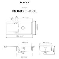 Pomivalno korito SCHOCK Mono D-100L Bronze