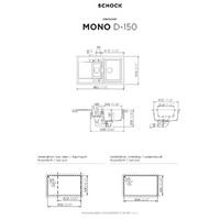 Pomivalno korito SCHOCK Mono D-150 Twilight