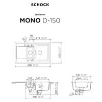Pomivalno korito SCHOCK Mono D-150 Puro