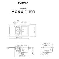 Pomivalno korito SCHOCK Mono D-150 Magma