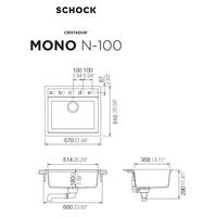 Pomivalno korito SCHOCK Mono N-100 Puro