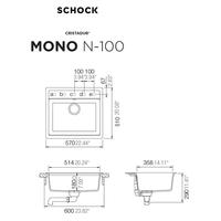 Pomivalno korito SCHOCK Mono N-100 FB Polaris