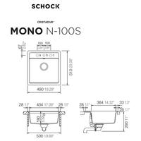 Pomivalno korito SCHOCK Mono N-100S Stone