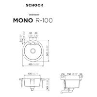 Pomivalno korito SCHOCK Mono R-100 Magma