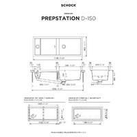 Pomivalno korito SCHOCK Prepstation D-150 Dusk