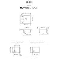 Pomivalno korito SCHOCK Ronda D-100L Croma