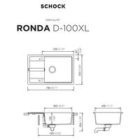 Pomivalno korito SCHOCK Ronda D-100XL Asphalt