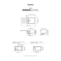 Pomivalno korito SCHOCK Signus D-100L Stone