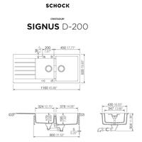 Pomivalno korito SCHOCK Signus D-200 FB Magma