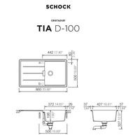 Pomivalno korito SCHOCK Tia D-100 Stone