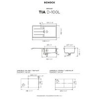 Pomivalno korito SCHOCK Tia D-100L Stone