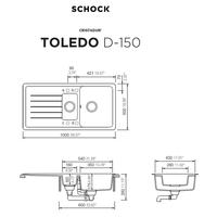 Pomivalno korito SCHOCK Toledo D-150 Magma