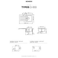 Pomivalno korito SCHOCK Typos D-100 Alpina