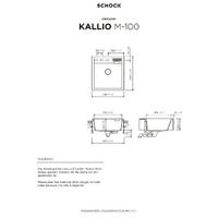 Pomivalno korito SCHOCK Kallio M-100 Twilight