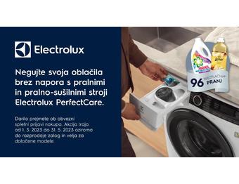 Electrolux promocija za 96 brezplačnih pranj